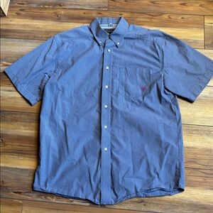 Ariat Navy Short Sleeve Button-Down Shirt